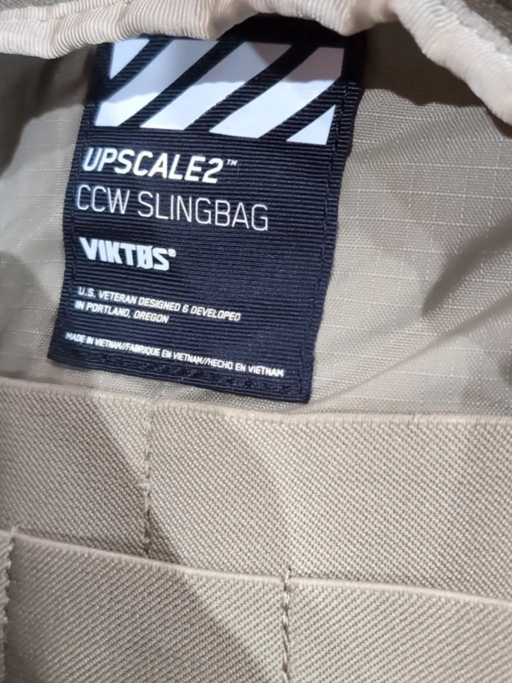 The Vitos Upscale 2 Sling Concealed Carry Tactical Bag NWT